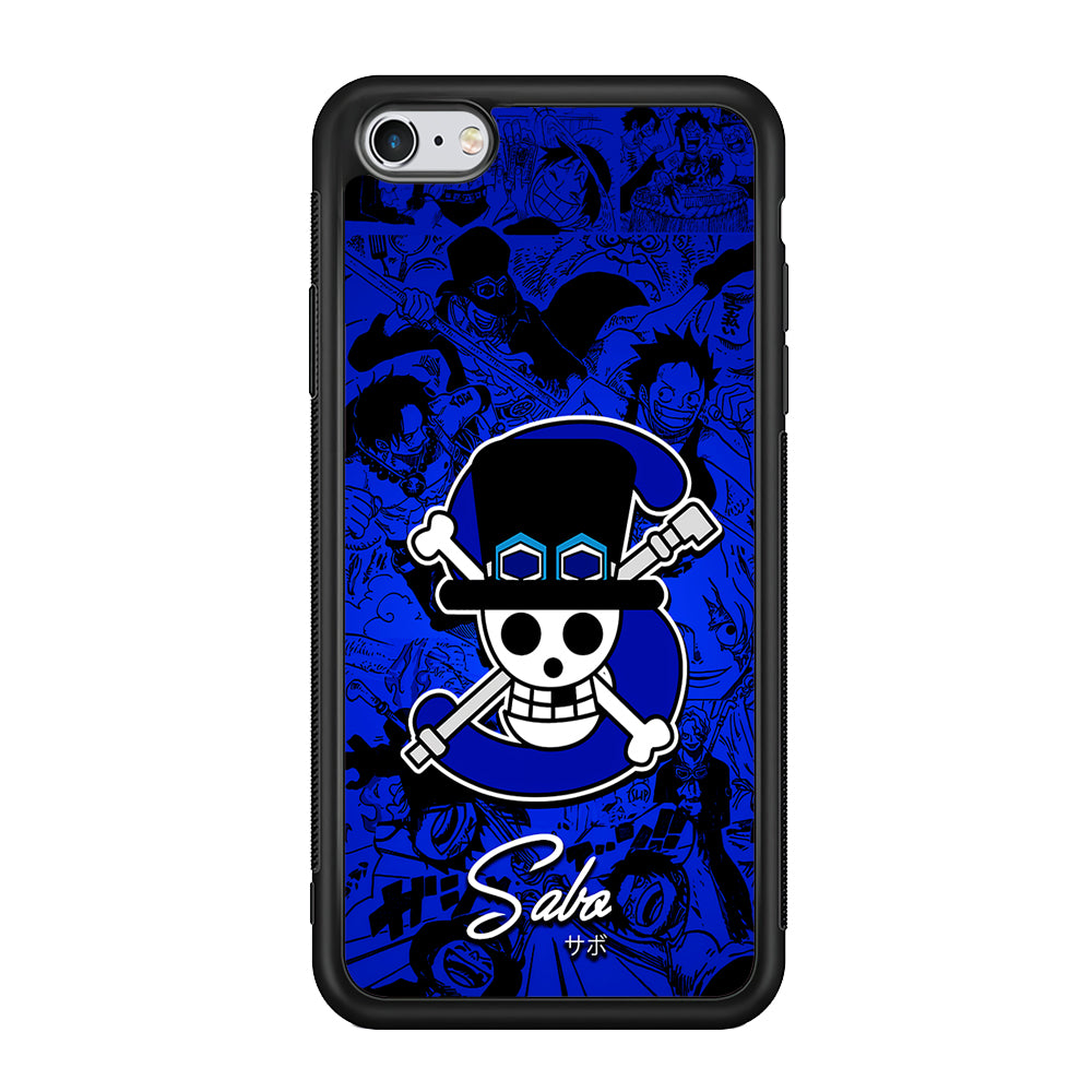 One Piece Sabo Logo Comic iPhone 6 Plus | 6s Plus Case-Phone Case-Rubber Black (2D Case)-Altracase