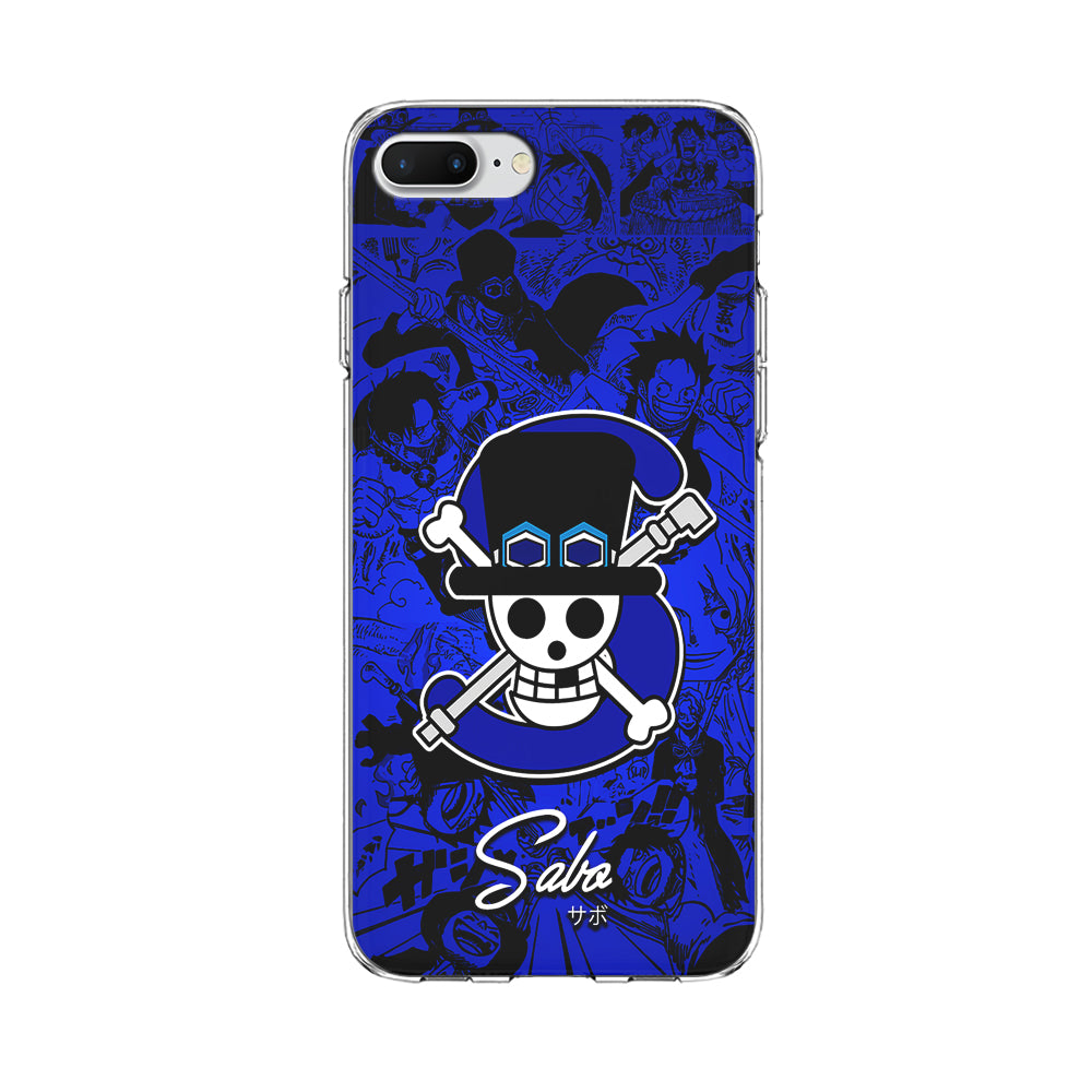 One Piece Sabo Logo Comic iPhone 8 Plus Case-Phone Case-Clear Soft Case-Altracase