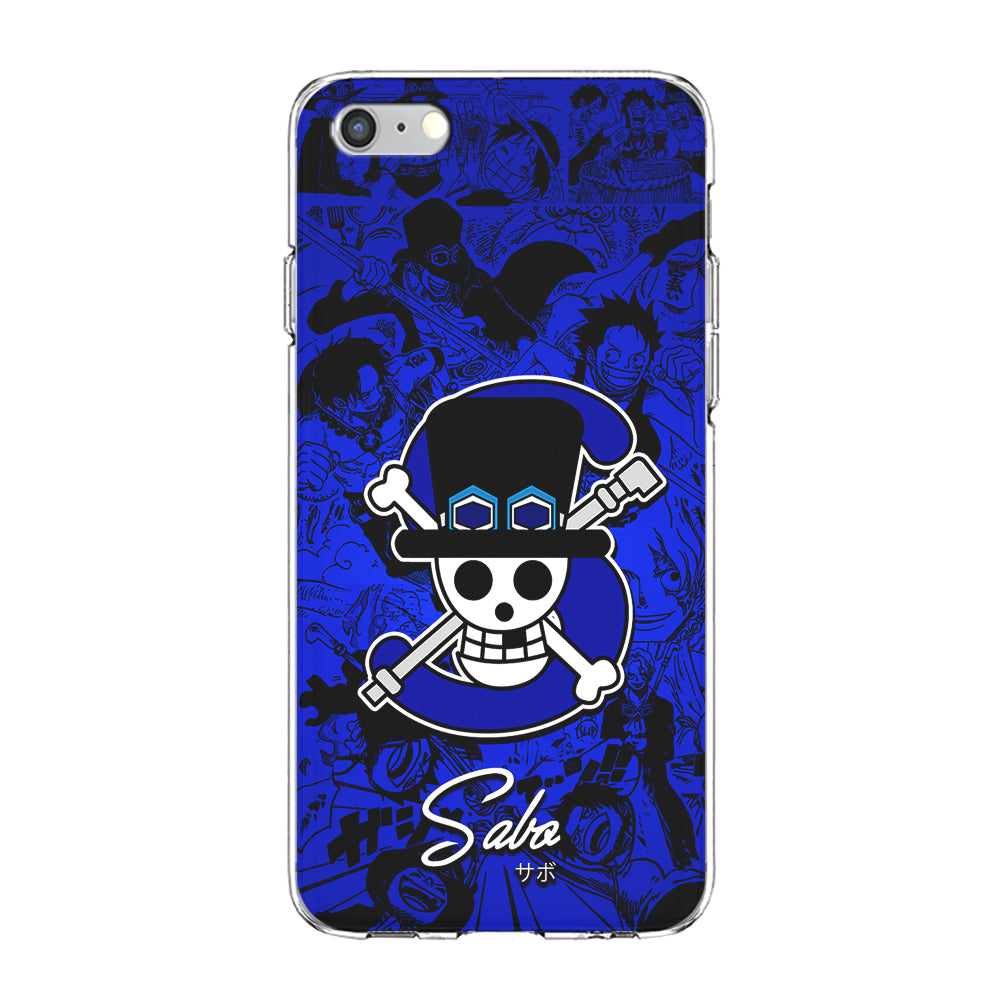 One Piece Sabo Logo Comic iPhone 6 Plus | 6s Plus Case-Phone Case-Clear Soft Case-Altracase