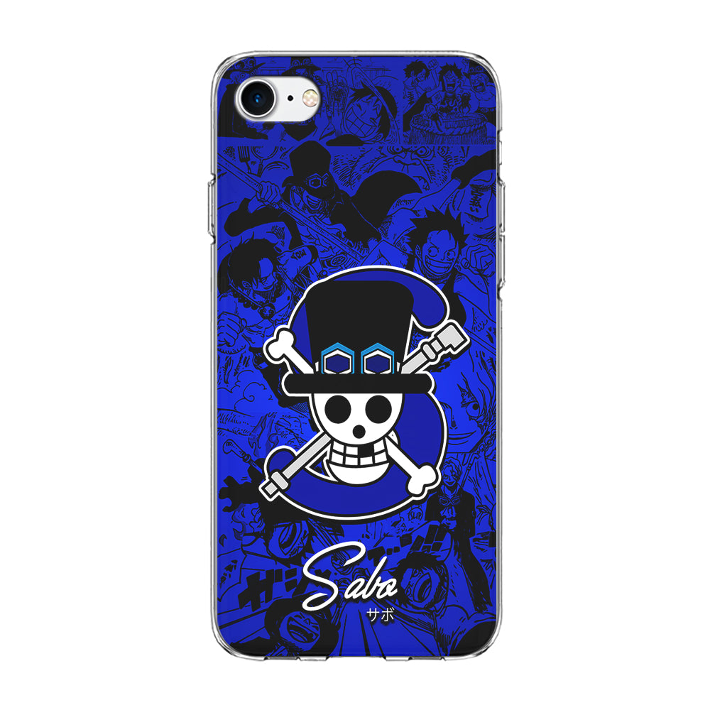 One Piece Sabo Logo Comic iPhone 7 Case-Phone Case-Clear Soft Case-Altracase