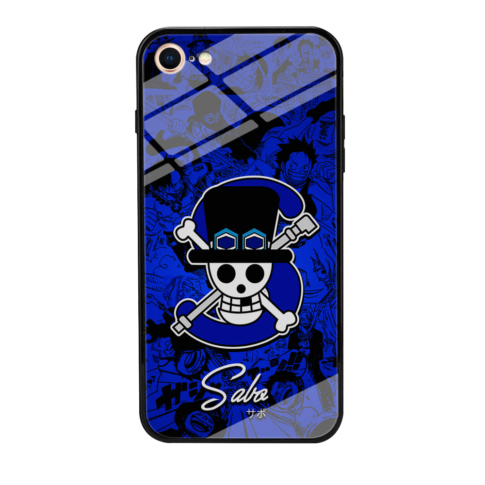 One Piece Sabo Logo Comic iPhone 7 Case-Phone Case-Tempered Glass Case-Altracase