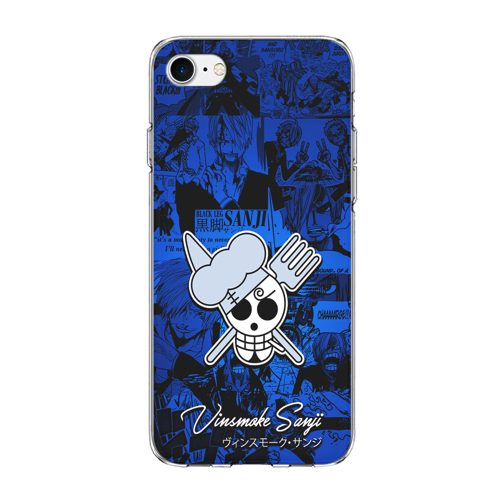One Piece Sanji Logo Comic iPhone 7 Case-Phone Case-Clear Soft Case-Altracase