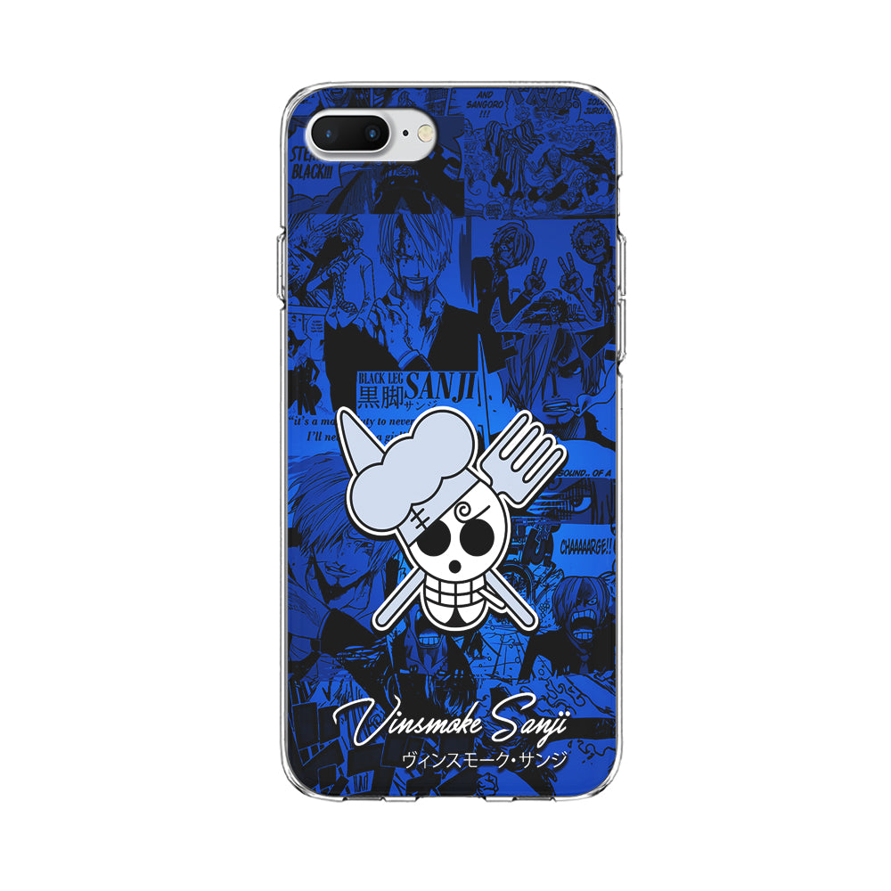 One Piece Sanji Logo Comic iPhone 8 Plus Case-Phone Case-Clear Soft Case-Altracase