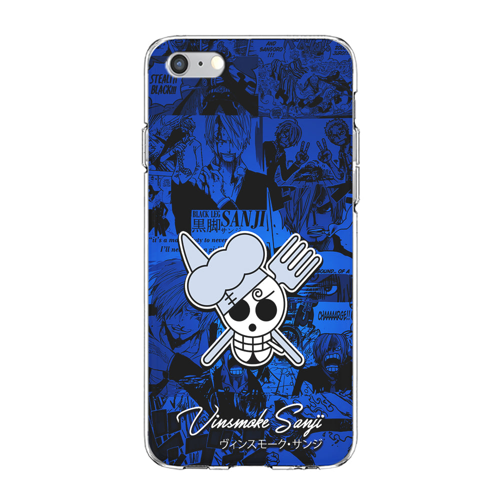 One Piece Sanji Logo Comic iPhone 6 Plus | 6s Plus Case-Phone Case-Clear Soft Case-Altracase