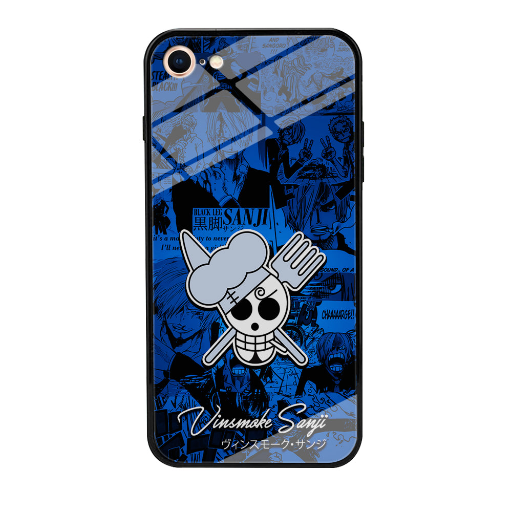 One Piece Sanji Logo Comic iPhone 7 Case-Phone Case-Tempered Glass Case-Altracase