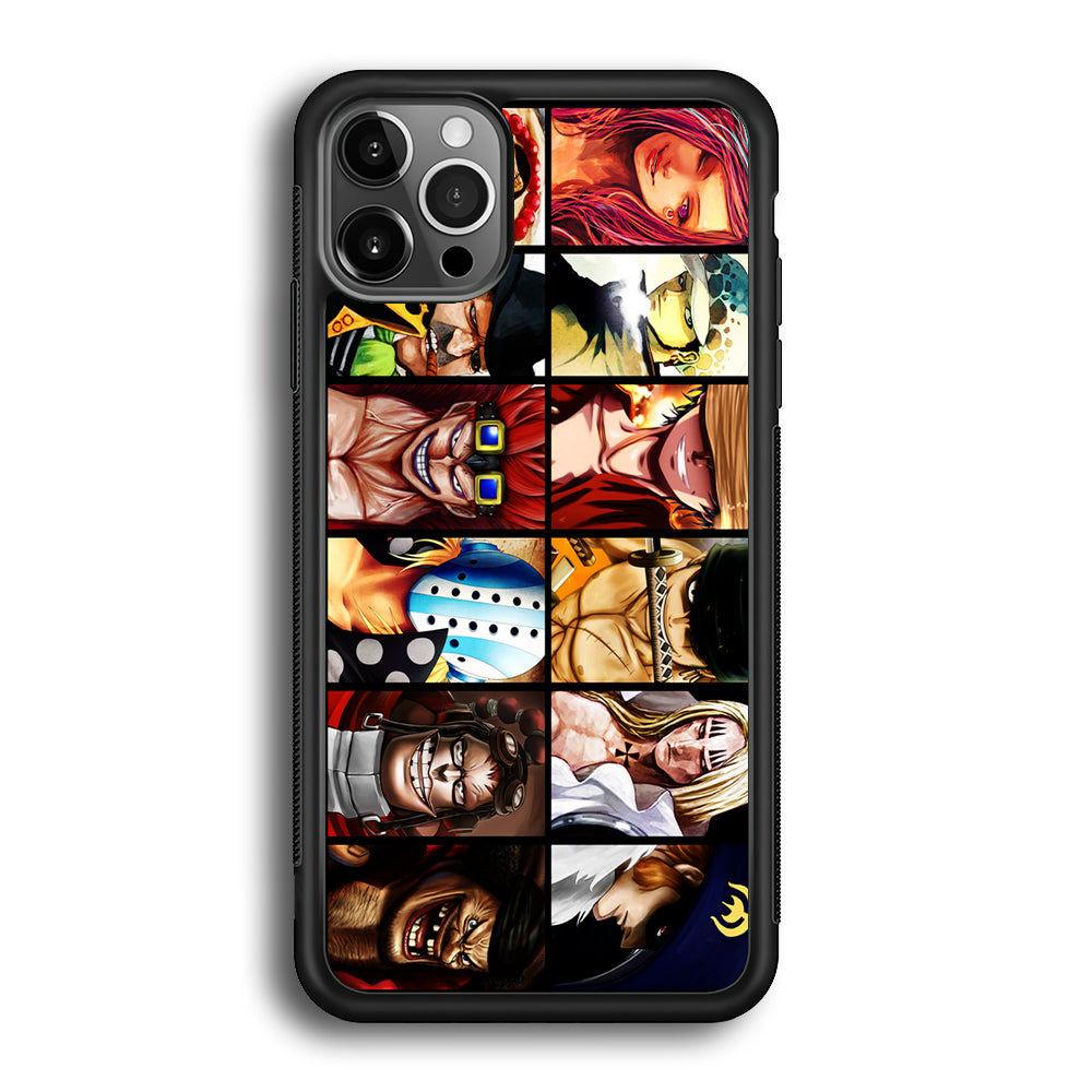 One Piece Supernova iPhone 12 Pro Max Case-Phone Case-Rubber Black (2D Case)-Altracase