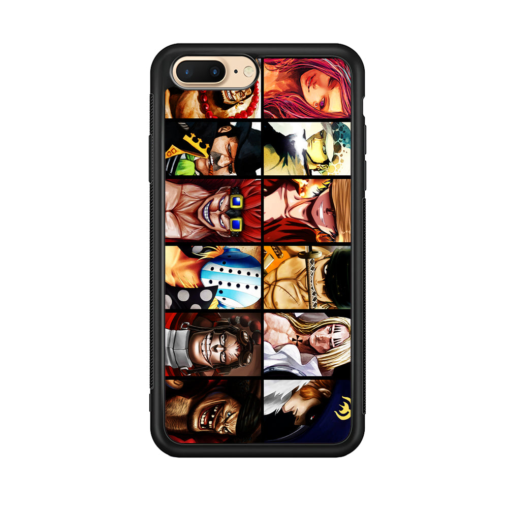 One Piece Supernova iPhone 8 Plus Case-Phone Case-Rubber Black (2D Case)-Altracase