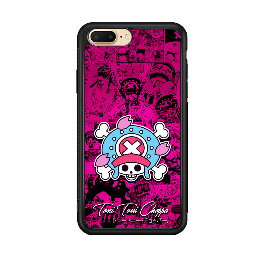 One Piece Tony Chopper Comic iPhone 8 Plus Case-Phone Case-Rubber Black (2D Case)-Altracase