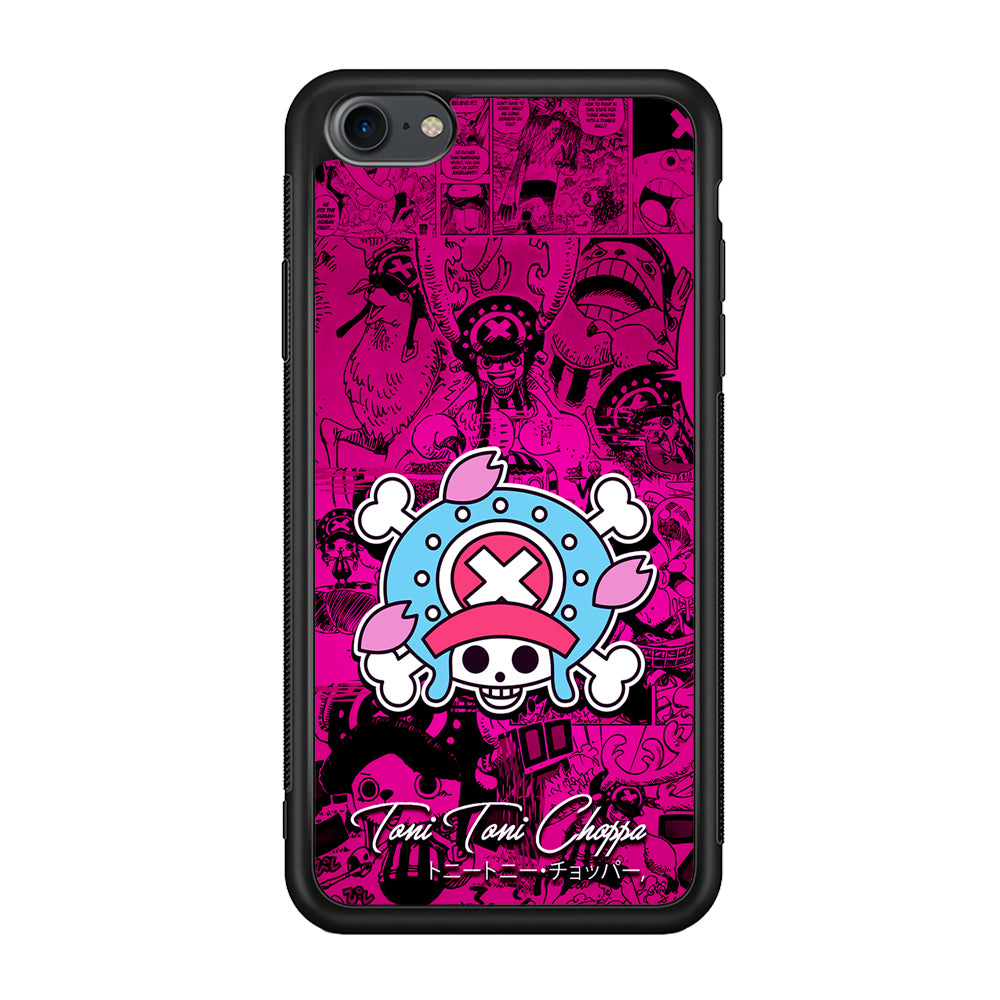 One Piece Tony Chopper Comic iPhone 7 Case-Phone Case-Rubber Black (2D Case)-Altracase