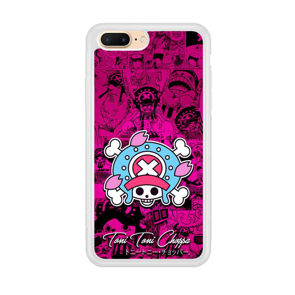 One Piece Tony Chopper Comic iPhone 8 Plus Case-Phone Case-Rubber White (2D Case)-Altracase