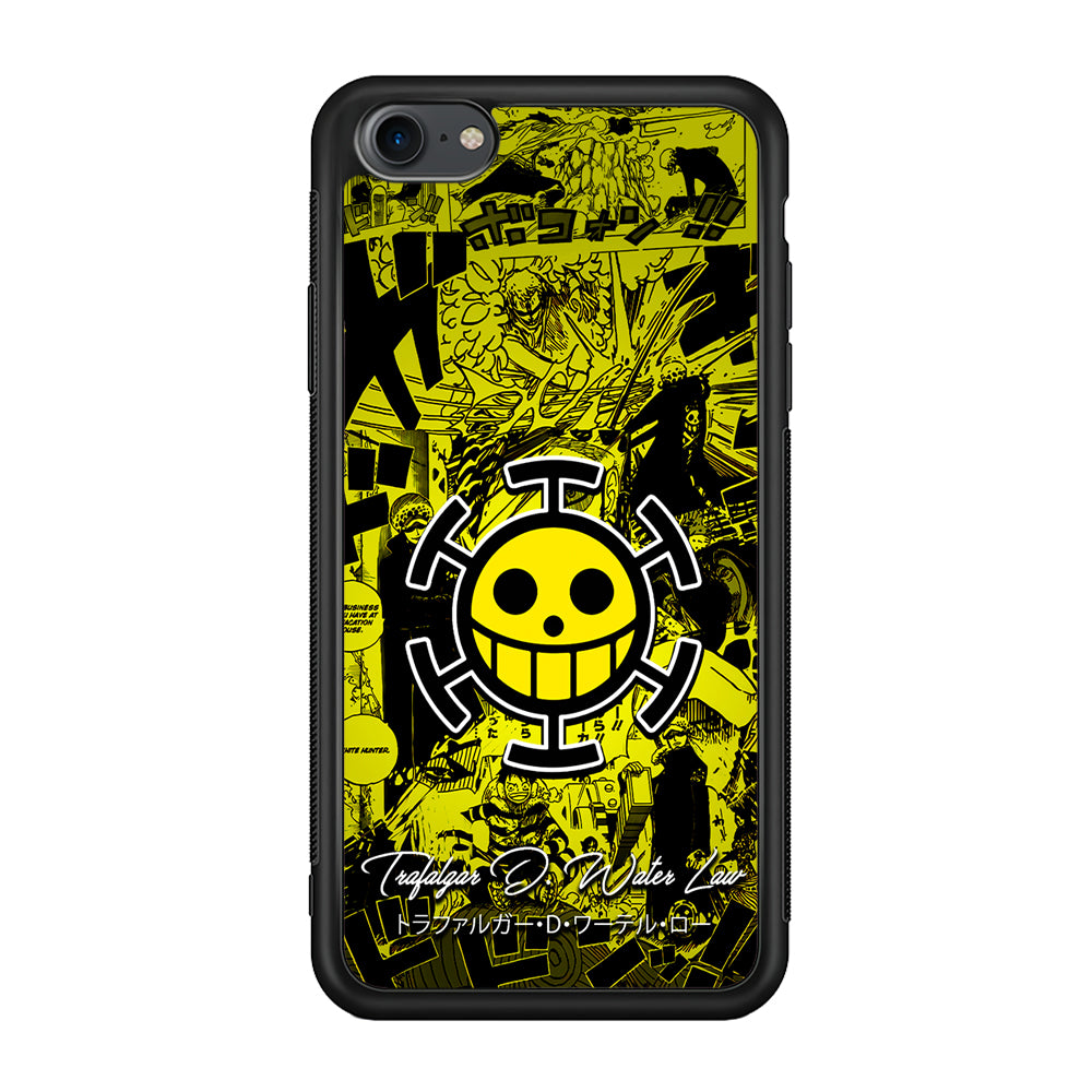 One Piece Trafalgar Law Comic iPhone 7 Case-Phone Case-Rubber Black (2D Case)-Altracase