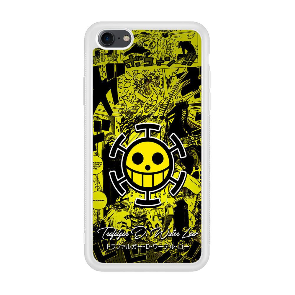 One Piece Trafalgar Law Comic iPhone 7 Case-Phone Case-Rubber White (2D Case)-Altracase