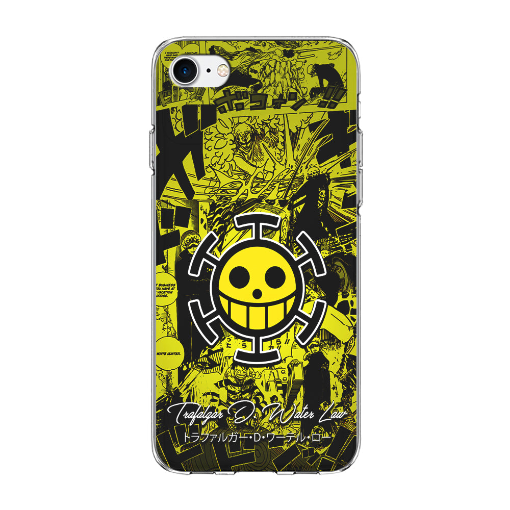 One Piece Trafalgar Law Comic iPhone 7 Case-Phone Case-Clear Soft Case-Altracase