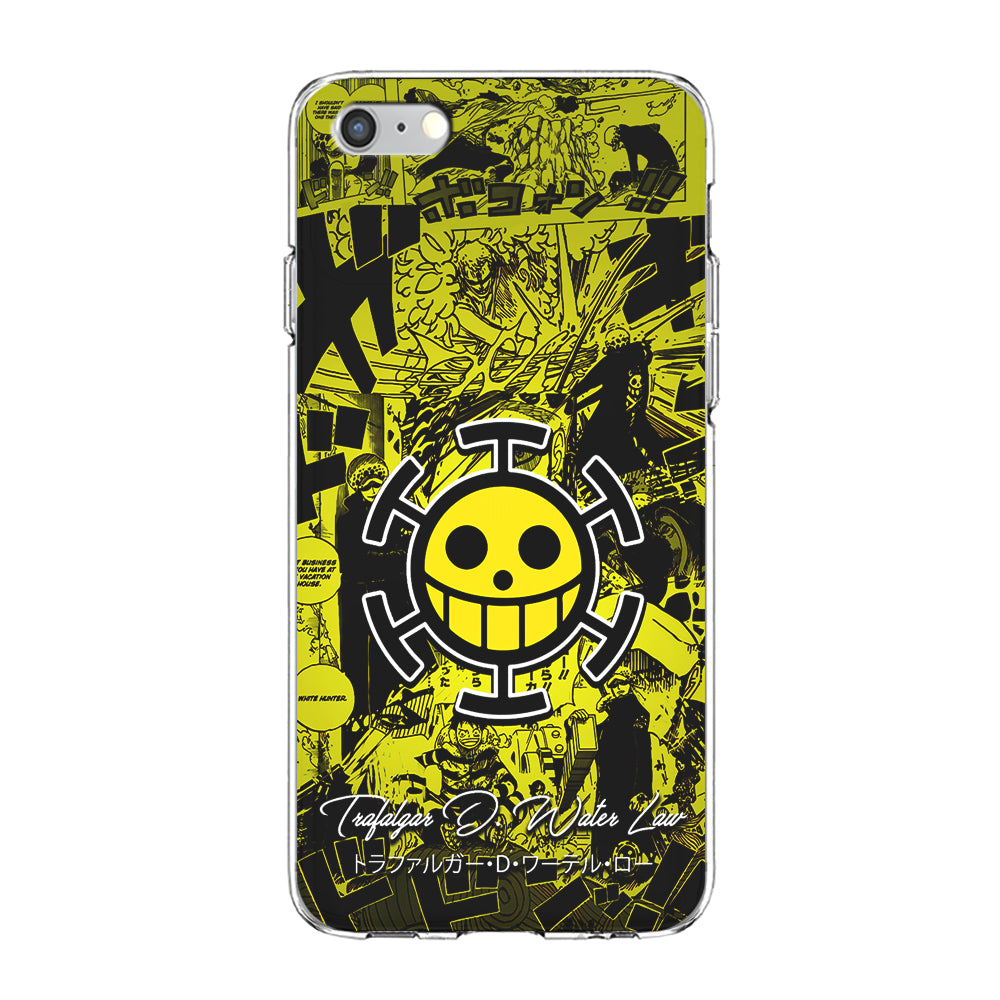One Piece Trafalgar Law Comic iPhone 6 Plus | 6s Plus Case-Phone Case-Clear Soft Case-Altracase