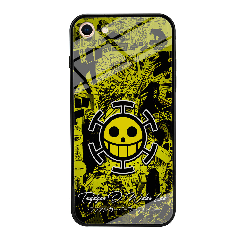 One Piece Trafalgar Law Comic iPhone 7 Case-Phone Case-Tempered Glass Case-Altracase