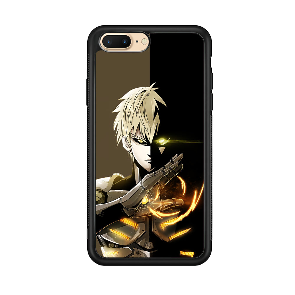 One Punch Man Genos Cyborg iPhone 8 Plus Case-Phone Case-Rubber Black (2D Case)-Altracase