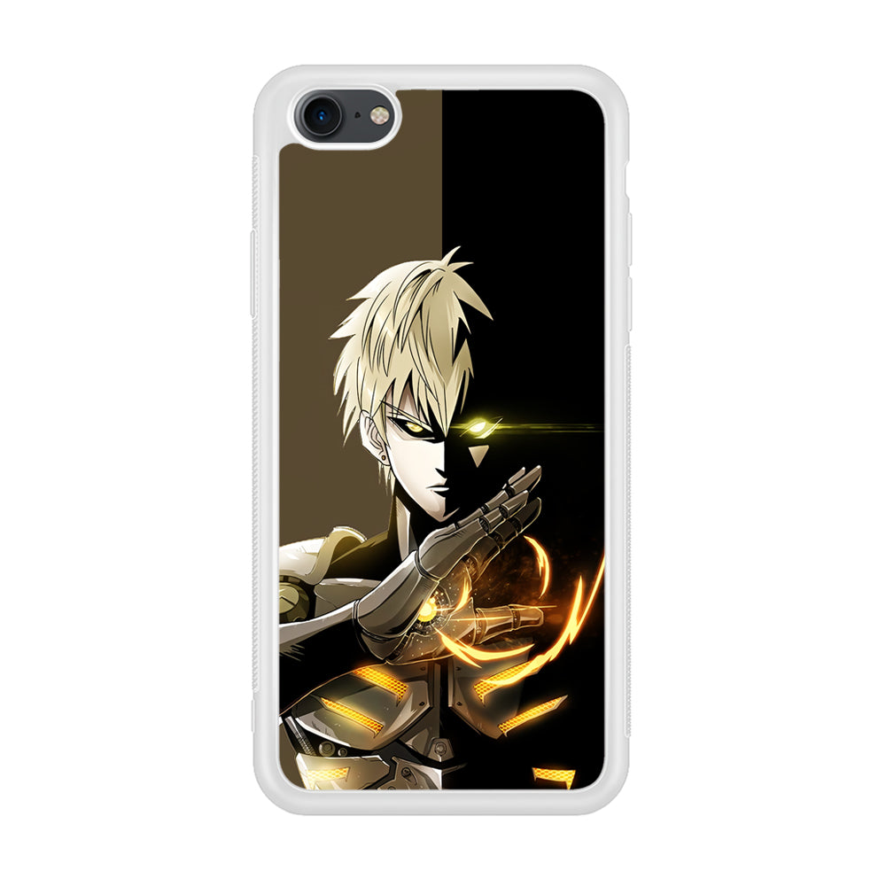 One Punch Man Genos Cyborg iPhone 7 Case-Phone Case-Rubber White (2D Case)-Altracase