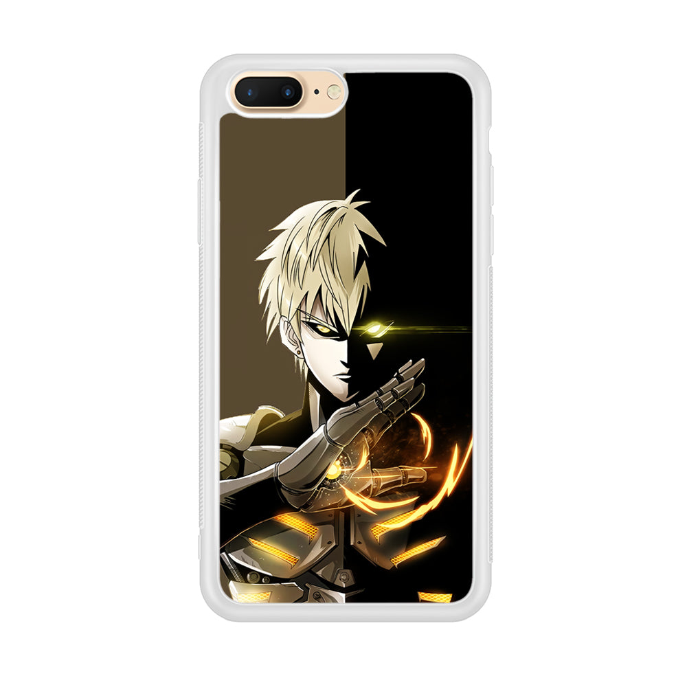 One Punch Man Genos Cyborg iPhone 8 Plus Case-Phone Case-Rubber White (2D Case)-Altracase