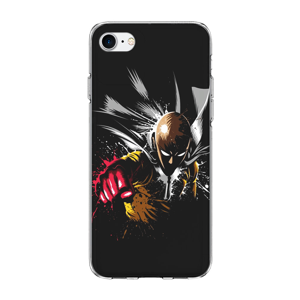 One Punch Man Saitama Painting iPhone 7 Case-Phone Case-Clear Soft Case-Altracase