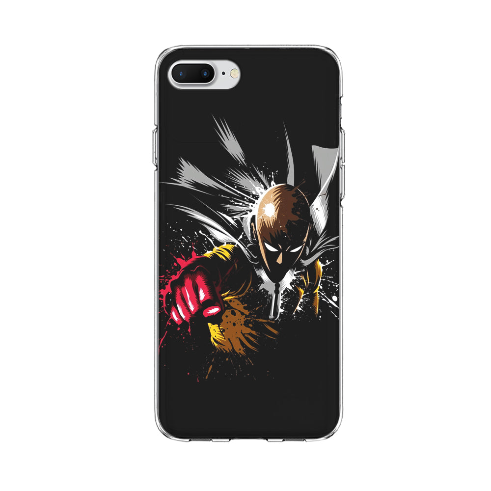 One Punch Man Saitama Painting iPhone 8 Plus Case-Phone Case-Clear Soft Case-Altracase
