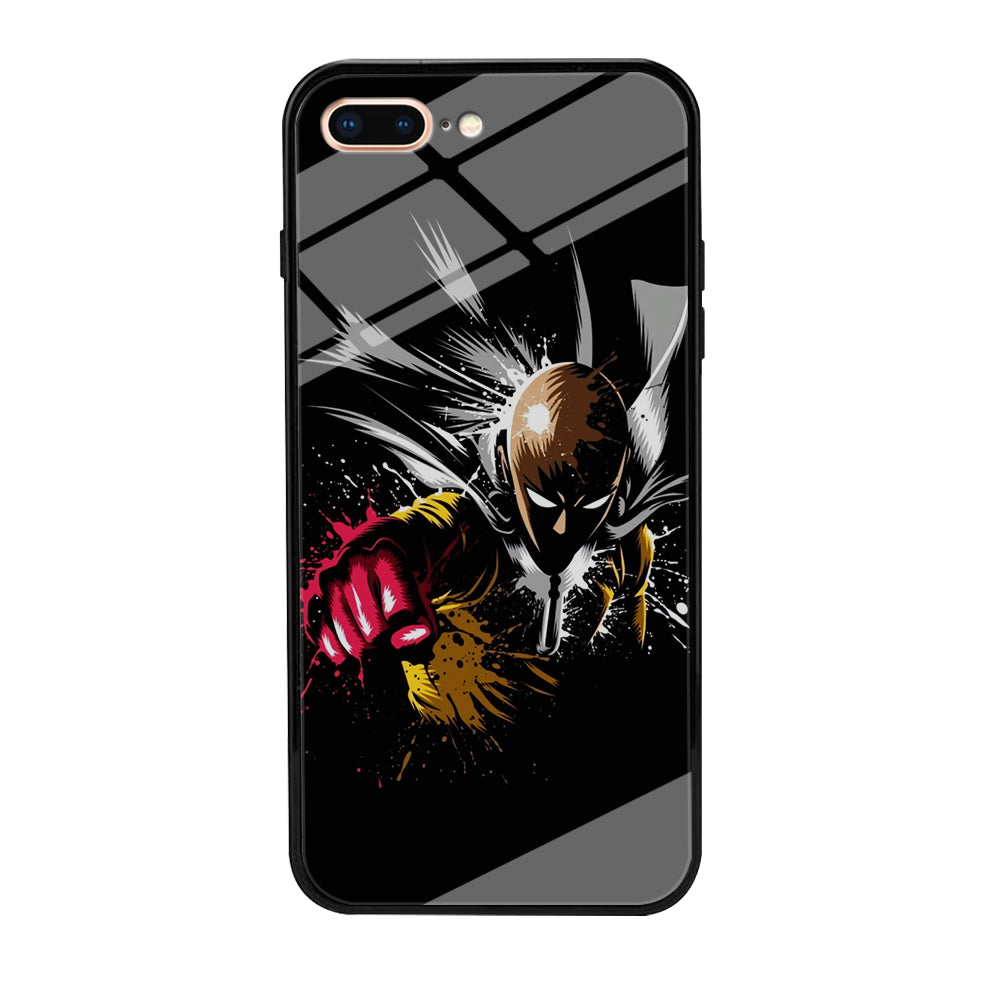 One Punch Man Saitama Painting iPhone 8 Plus Case-Phone Case-Tempered Glass Case-Altracase