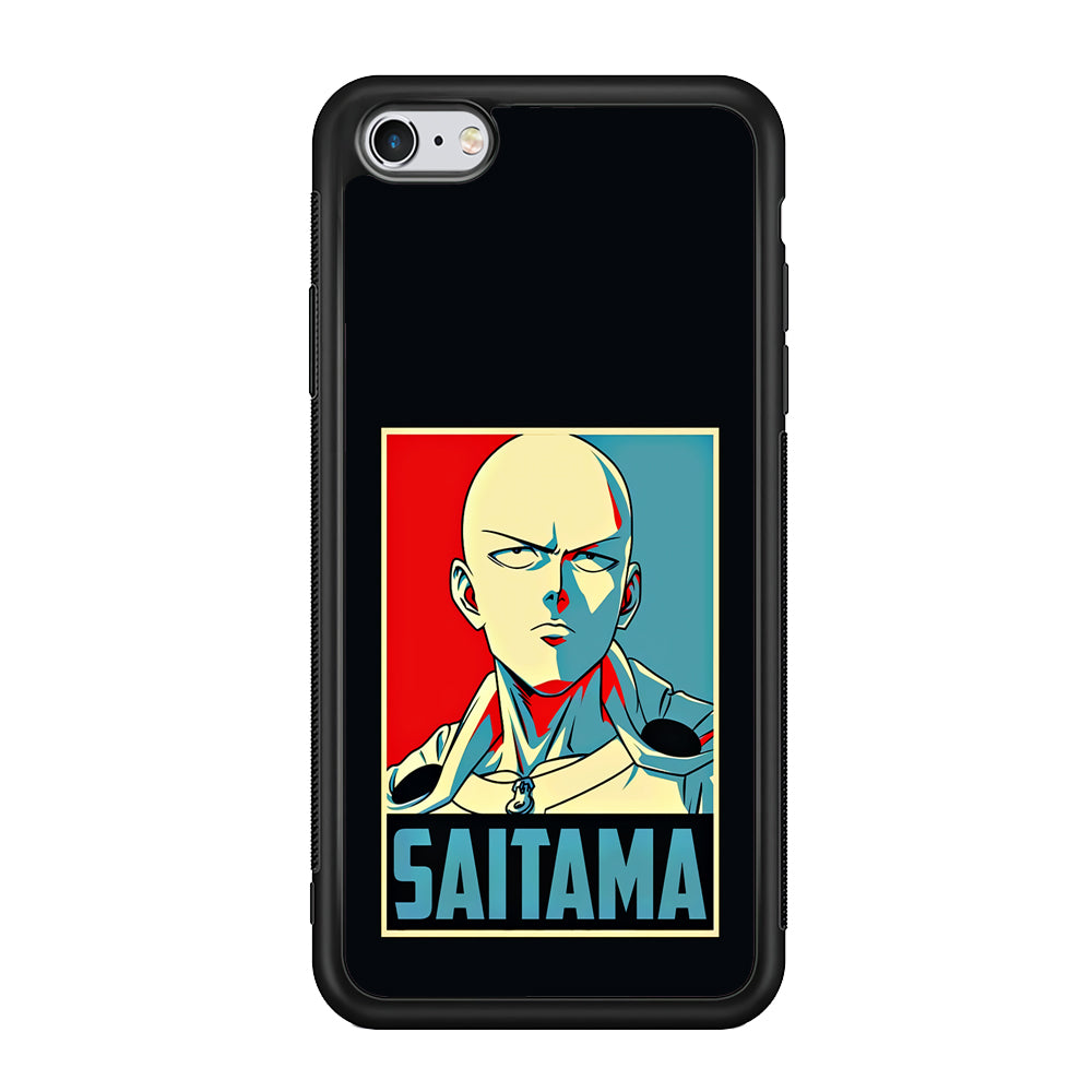 One Punch Man Saitama Poster iPhone 6 Plus | 6s Plus Case-Phone Case-Rubber Black (2D Case)-Altracase