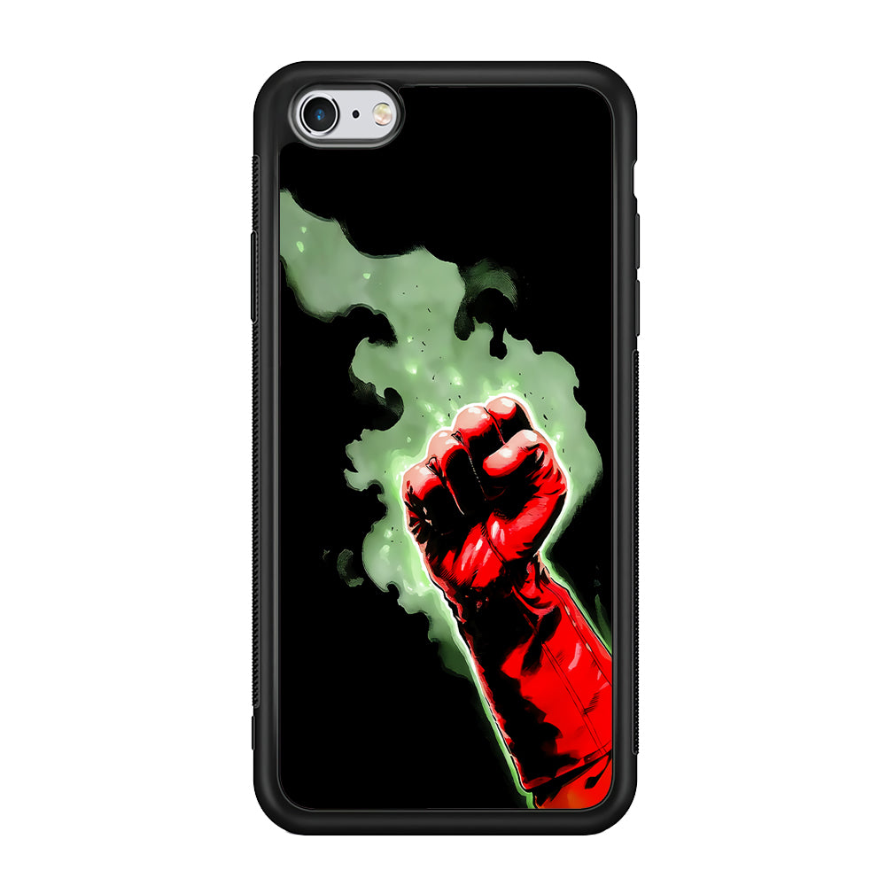 One Punch Man Saitama Punch iPhone 6 | 6s Case-Phone Case-Rubber Black (2D Case)-Altracase