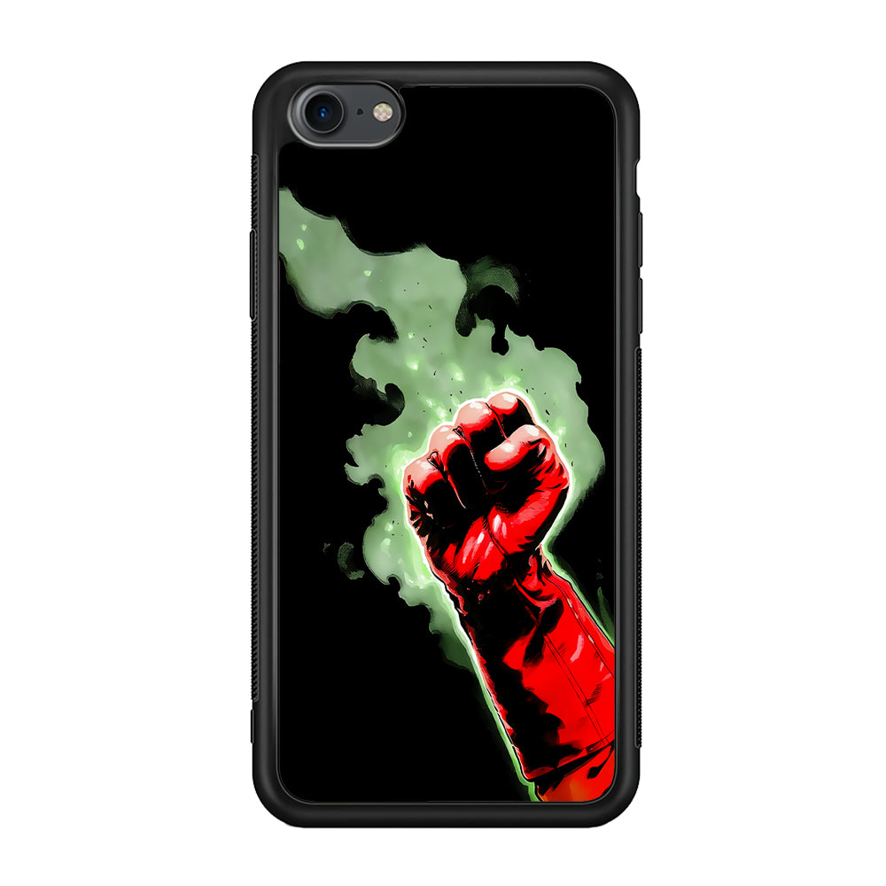 One Punch Man Saitama Punch iPhone 7 Case-Phone Case-Rubber Black (2D Case)-Altracase
