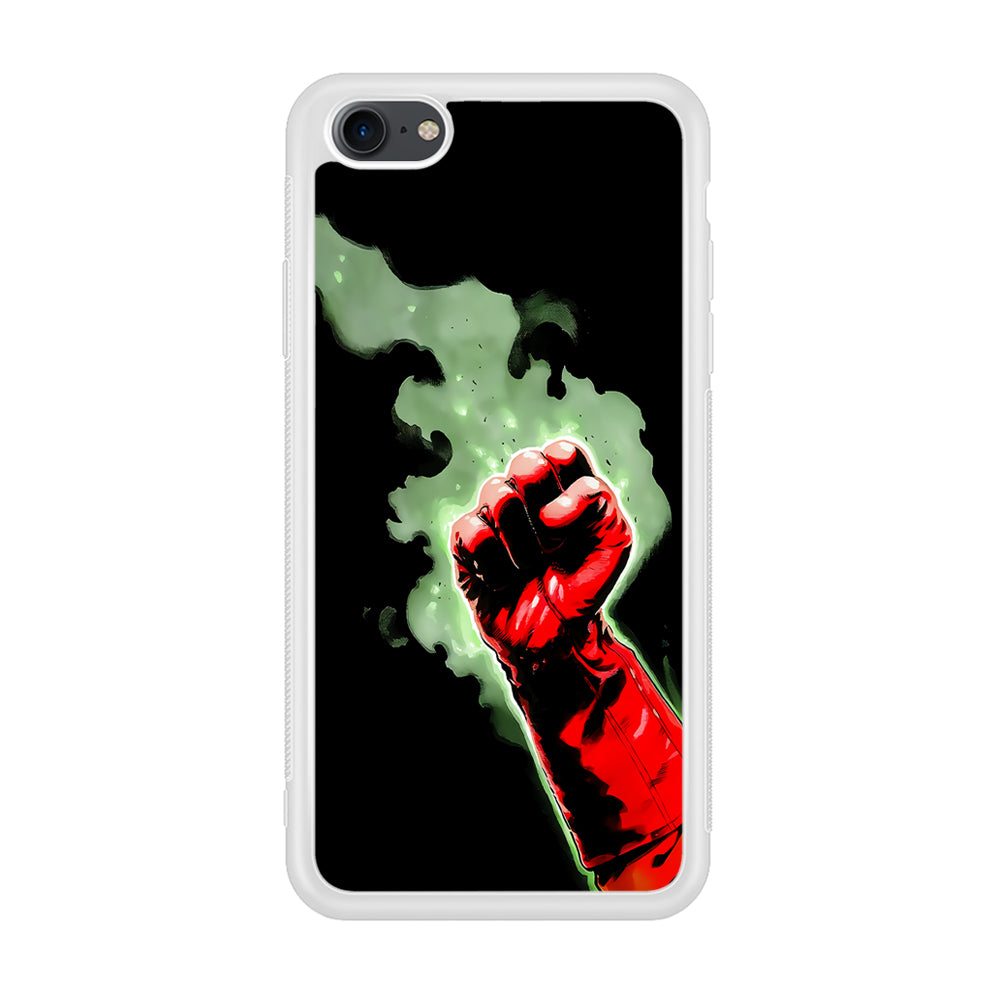 One Punch Man Saitama Punch iPhone 7 Case-Phone Case-Rubber White (2D Case)-Altracase
