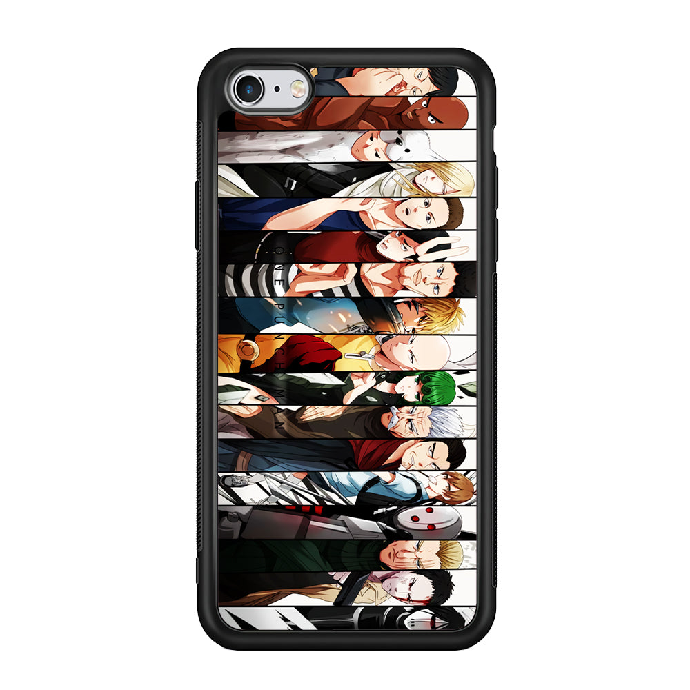One Punch Man Saitama S-Class iPhone 6 | 6s Case-Phone Case-Rubber Black (2D Case)-Altracase