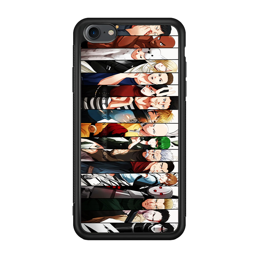 One Punch Man Saitama S-Class iPhone 7 Case-Phone Case-Rubber Black (2D Case)-Altracase