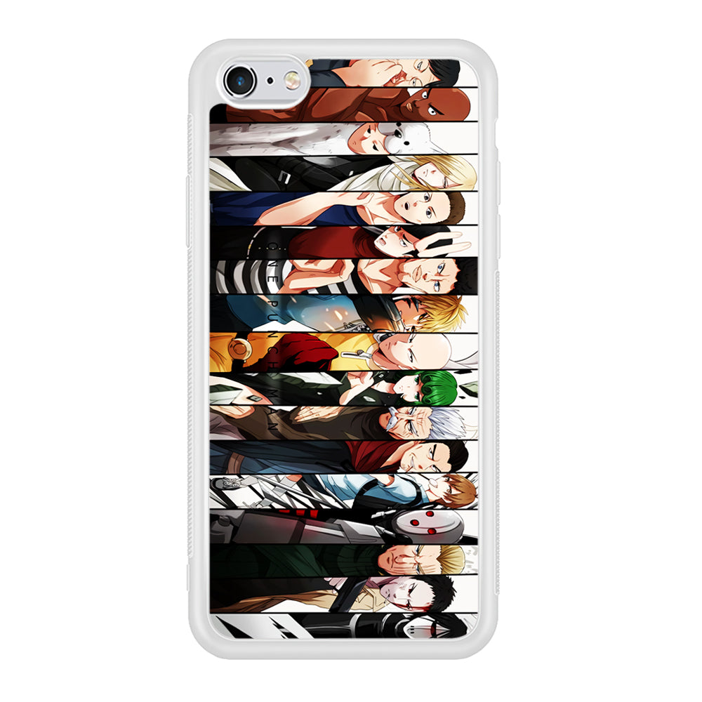 One Punch Man Saitama S-Class iPhone 6 | 6s Case-Phone Case-Rubber White (2D Case)-Altracase