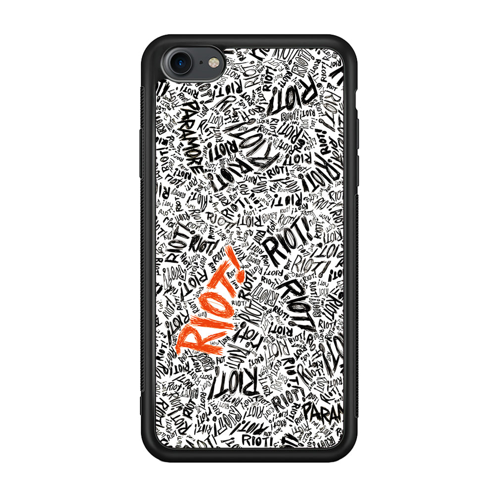 Paramore Riot Abstract iPhone 7 Case-Phone Case-Rubber Black (2D Case)-Altracase