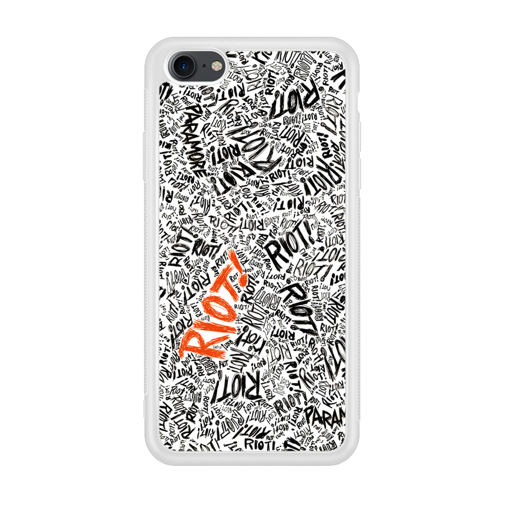 Paramore Riot Abstract iPhone 7 Case-Phone Case-Rubber White (2D Case)-Altracase