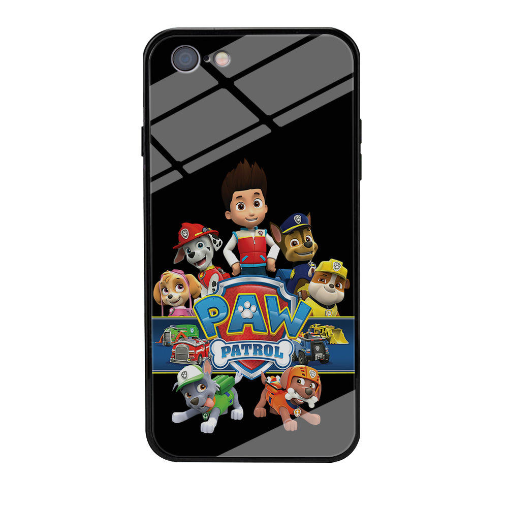Paw Patrol Black iPhone 6 | 6s Case-Phone Case-Tempered Glass Case-Altracase