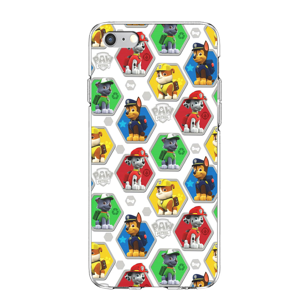 Paw Patrol Patern White iPhone 6 Plus | 6s Plus Case-Phone Case-Clear Soft Case-Altracase