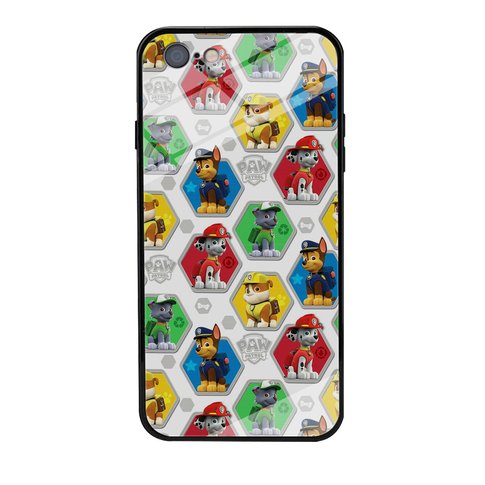 Paw Patrol Patern White iPhone 6 | 6s Case-Phone Case-Tempered Glass Case-Altracase