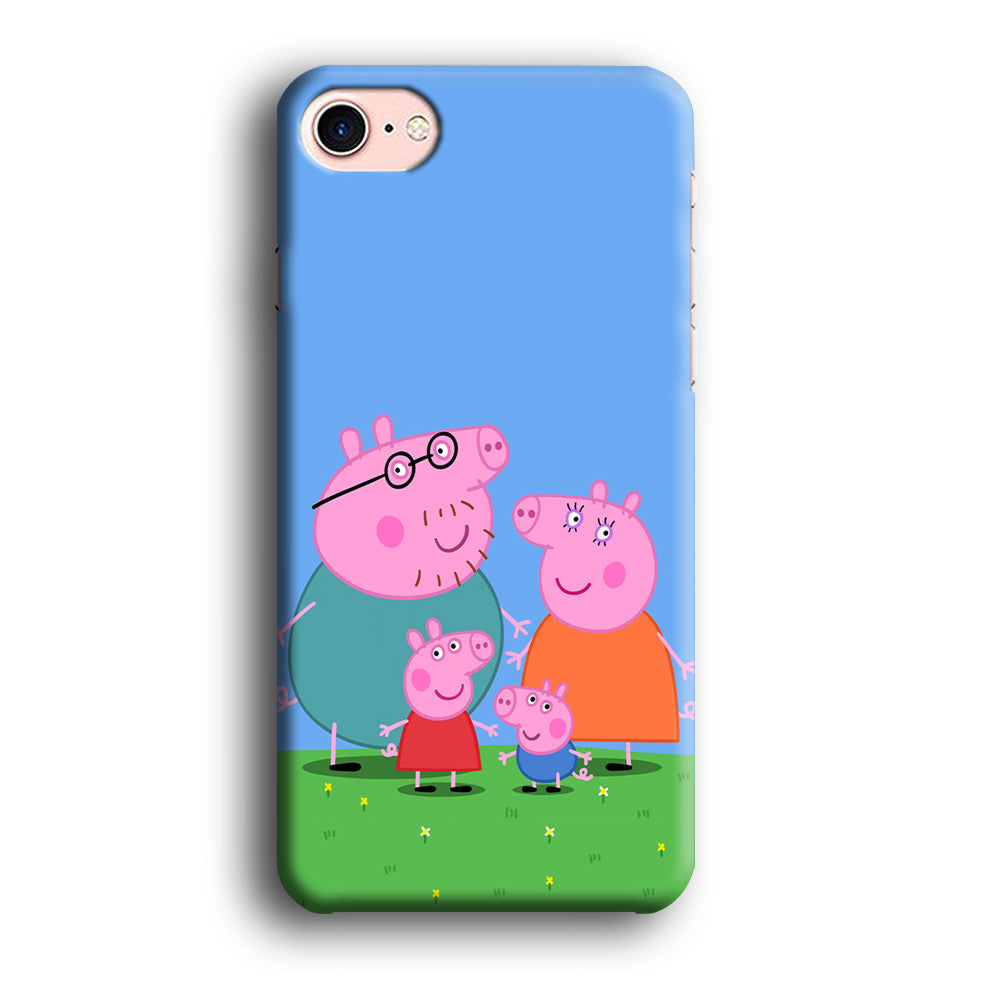 Peppa Pig Family Cartoon iPhone 7 Case-Phone Case-3D Case-Altracase