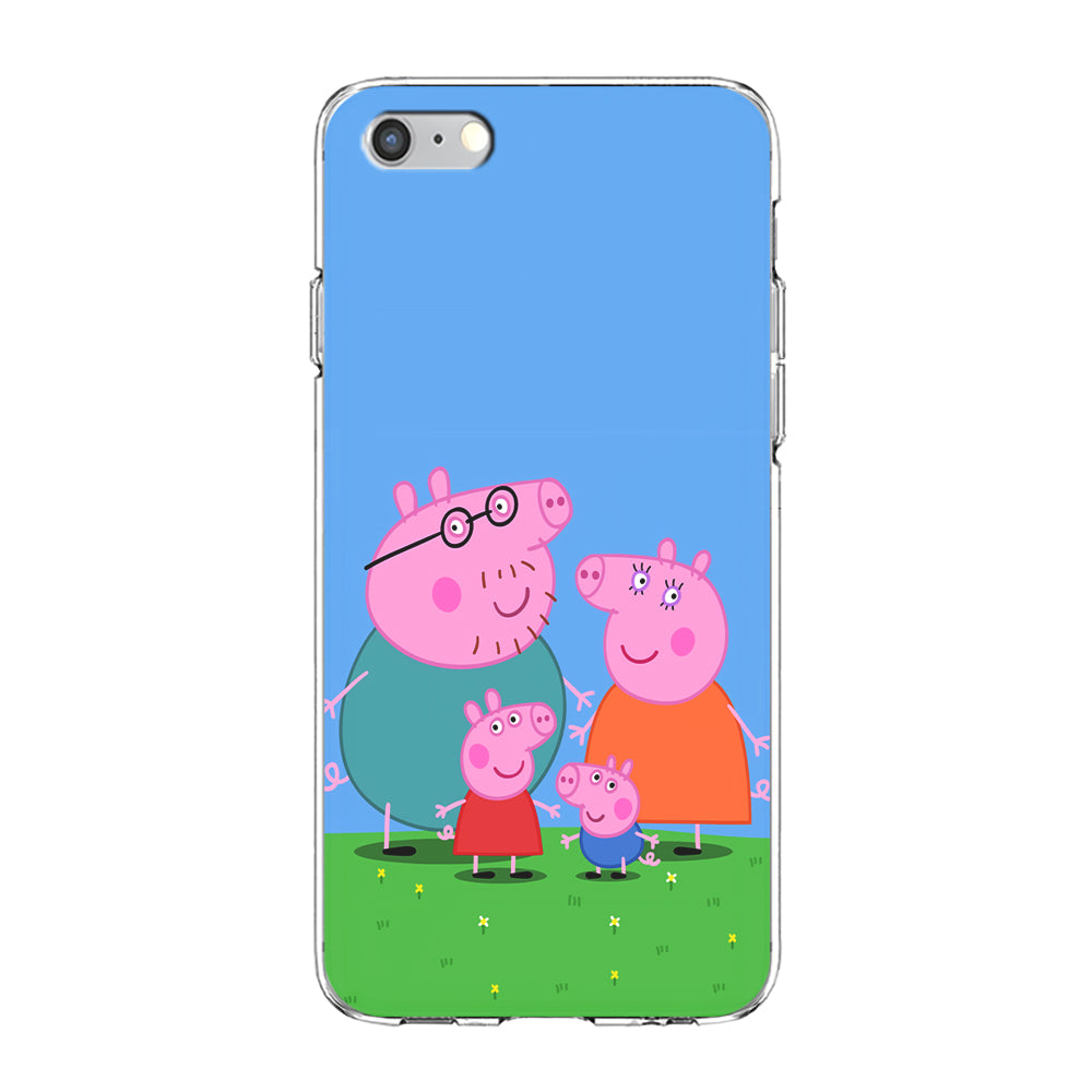 Peppa Pig Family Cartoon iPhone 6 | 6s Case-Phone Case-Clear Soft Case-Altracase