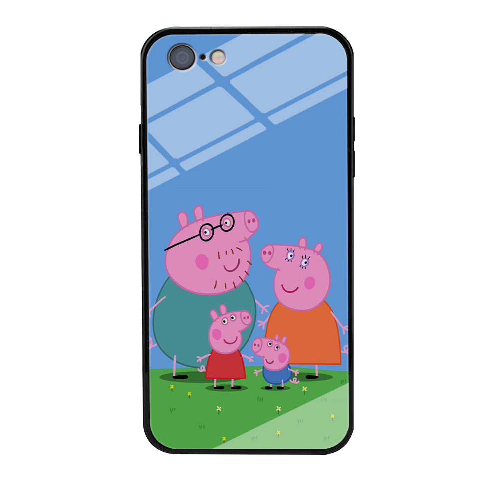 Peppa Pig Family Cartoon iPhone 6 | 6s Case-Phone Case-Tempered Glass Case-Altracase