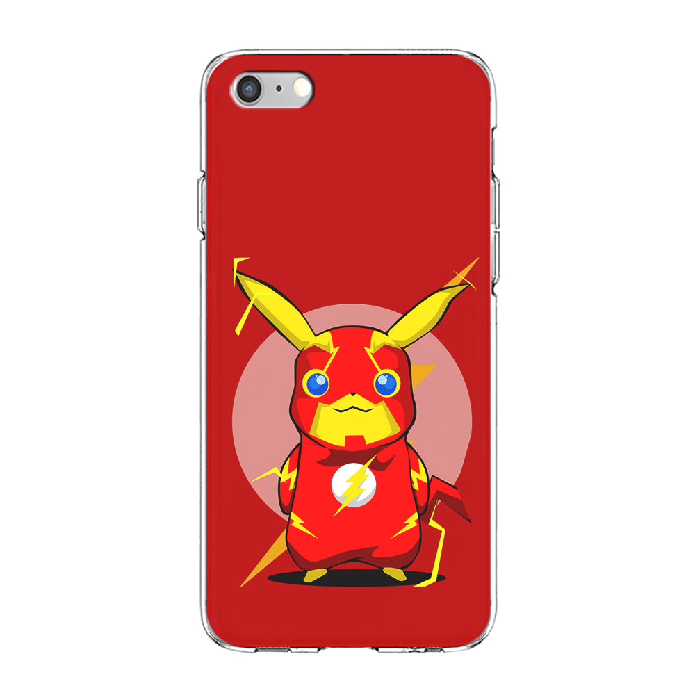 Pikachu in The Flash's Costume iPhone 6 Plus | 6s Plus Case-Phone Case-Clear Soft Case-Altracase