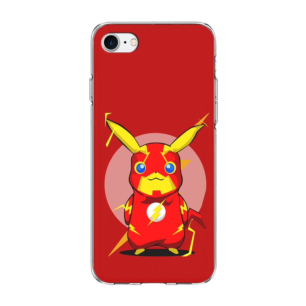 Pikachu in The Flash's Costume iPhone 7 Case-Phone Case-Clear Soft Case-Altracase