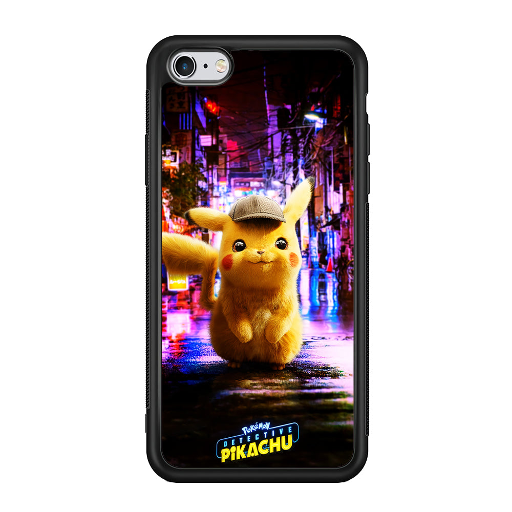 Pokemon Detective Pikachu iPhone 6 | 6s Case-Phone Case-Rubber Black (2D Case)-Altracase