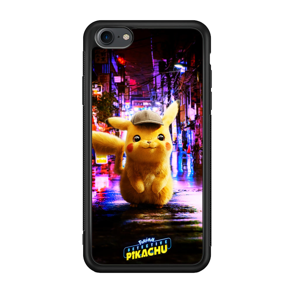 Pokemon Detective Pikachu iPhone 7 Case-Phone Case-Rubber Black (2D Case)-Altracase