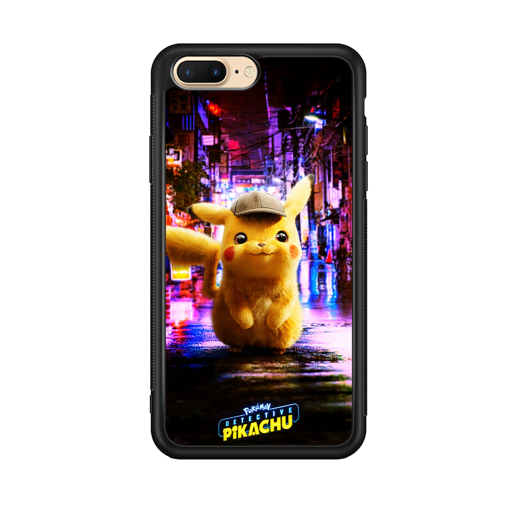 Pokemon Detective Pikachu iPhone 7 Plus Case-Phone Case-Rubber Black (2D Case)-Altracase
