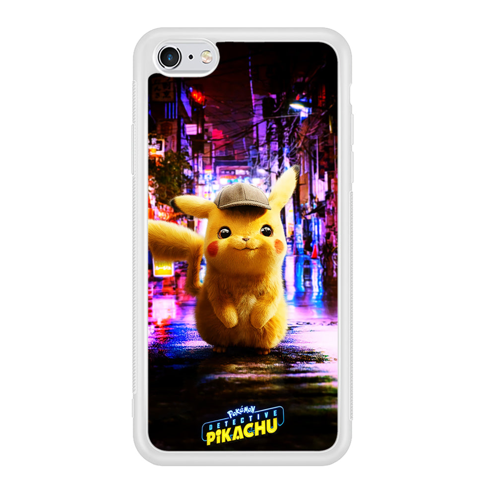 Pokemon Detective Pikachu iPhone 6 | 6s Case-Phone Case-Rubber White (2D Case)-Altracase