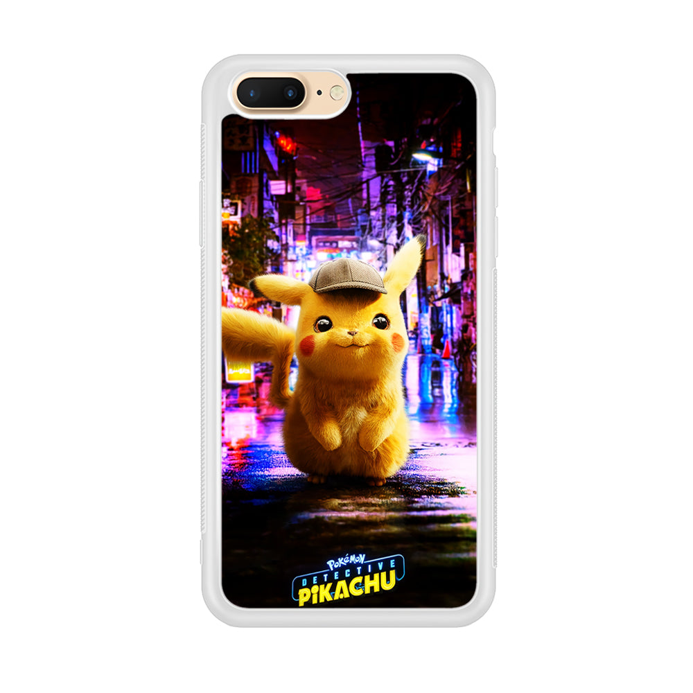 Pokemon Detective Pikachu iPhone 7 Plus Case-Phone Case-Rubber White (2D Case)-Altracase