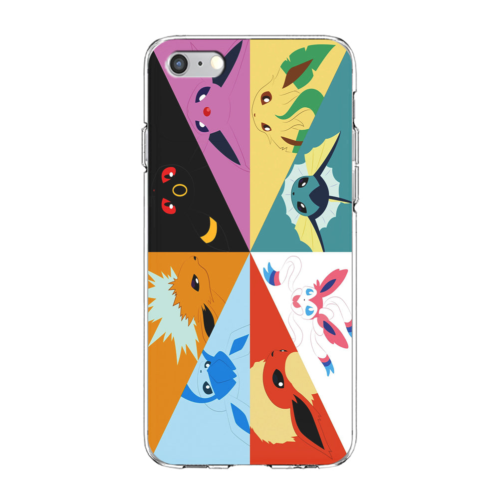 Pokemon Eevee Evolutions iPhone 6 | 6s Case-Phone Case-Clear Soft Case-Altracase