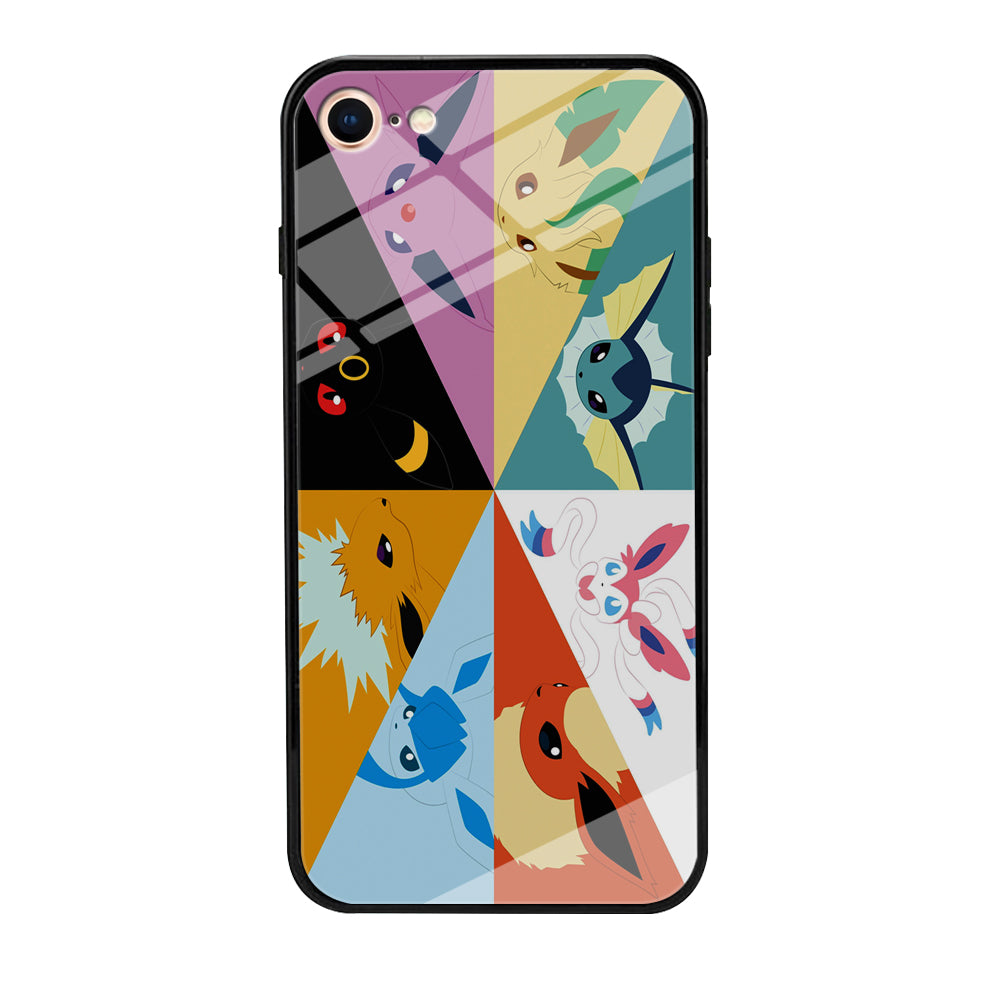 Pokemon Eevee Evolutions iPhone 7 Case-Phone Case-Tempered Glass Case-Altracase