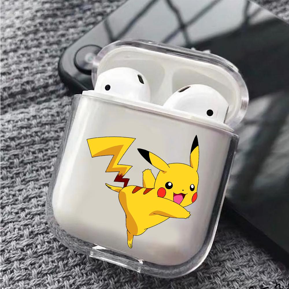 Pokemon Pikachu Hard Plastic Protective Clear Case Cover For Apple Airpods-AirPod Case-Altracase